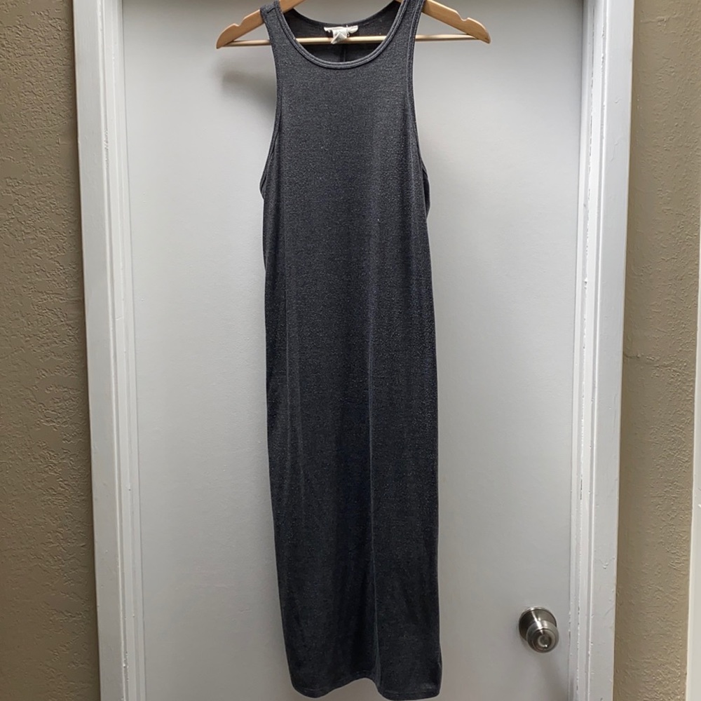 Razor back bodycon midi dress